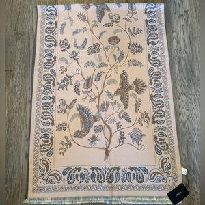 Elegant Beige and Dark Warm Grey Scarf